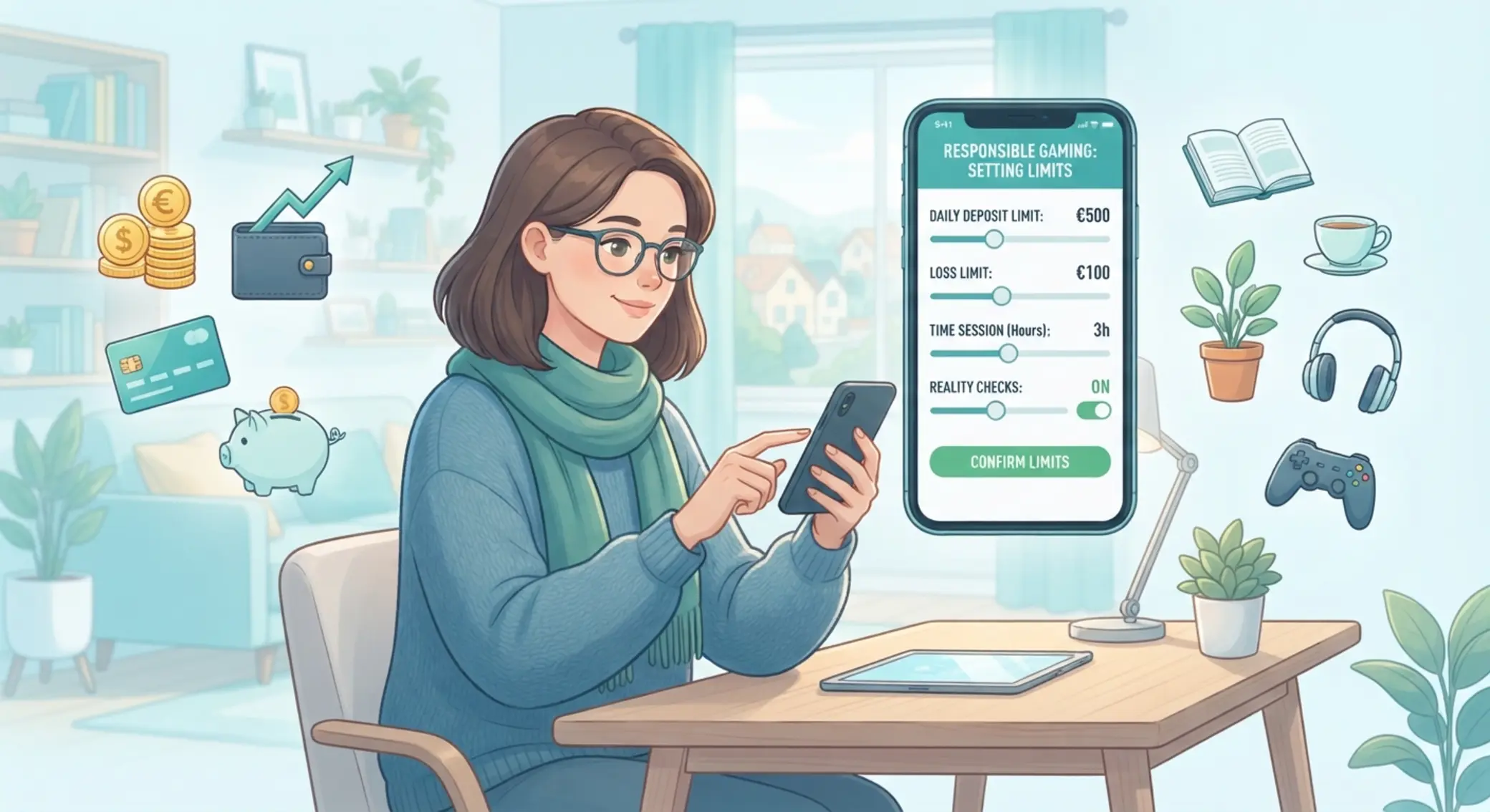 Felelős játék és limitek beállítása mobilon