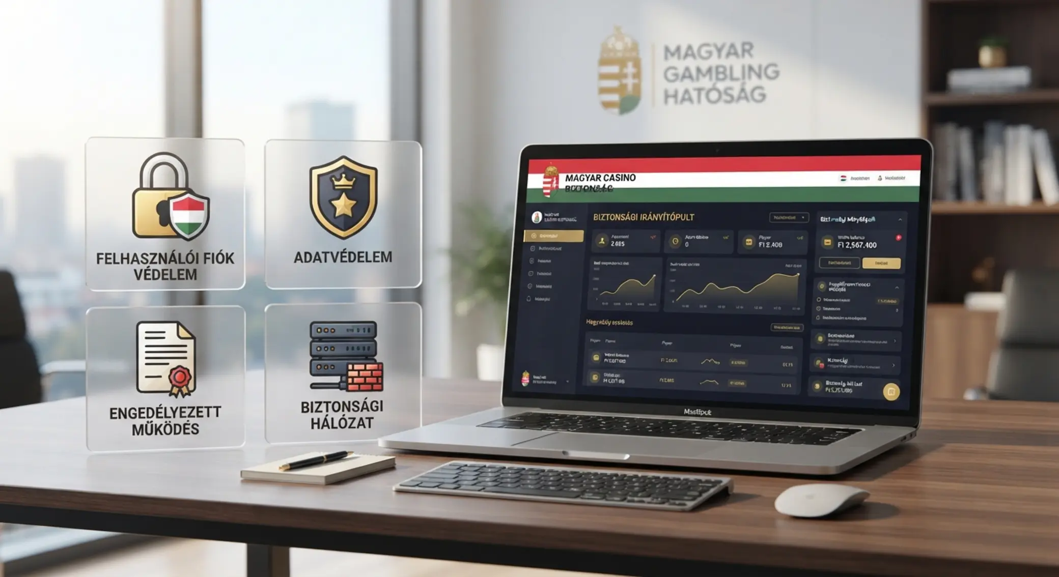 Biztonságos online kaszinó környezet magyar színekkel